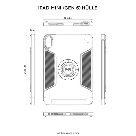 Quad Lock Original Hülle - iPad mini (6. Generation)