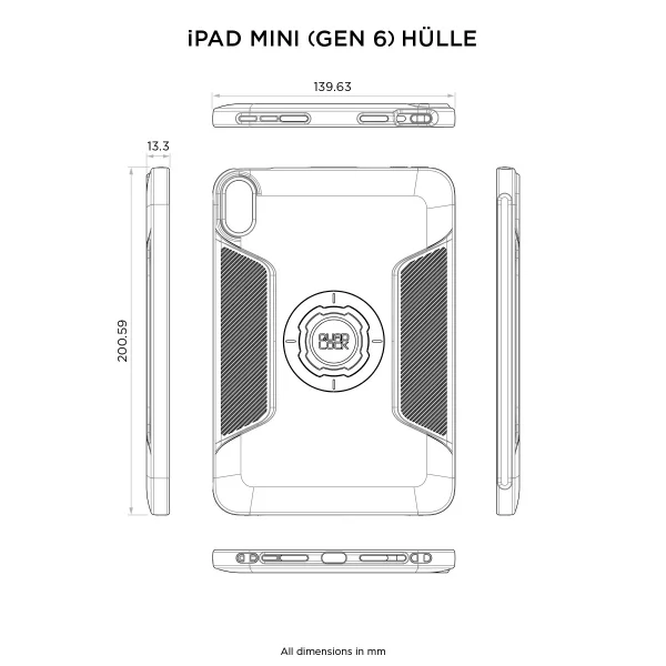 Quad Lock Original Hülle - iPad mini (6. Generation)